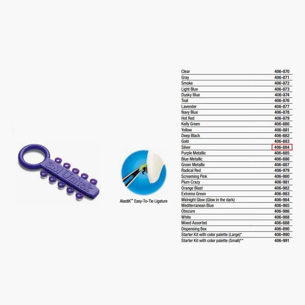 3M Unitek Alastik Easy-To-Tie Ligatures - Image 2