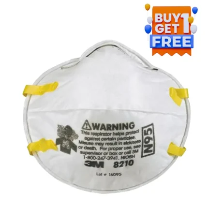 3M 8210 N95 Face Mask Pack of 20 (Buy1 Get1 Free)