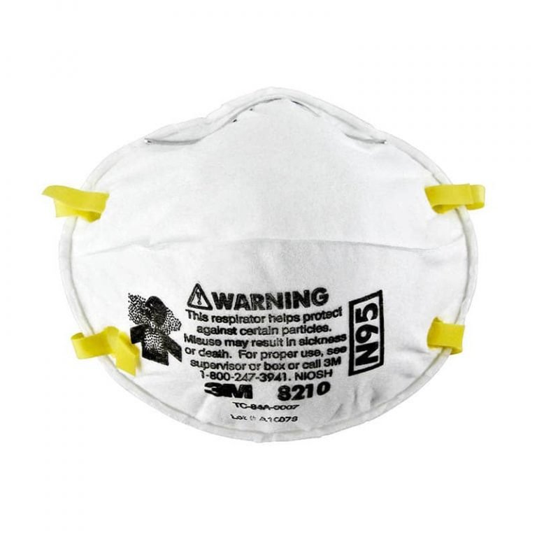 3M 8210 N95 Particulate Respirator Mask front