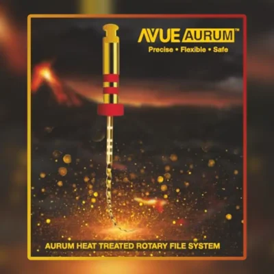 Avue Aurum Rotary Files Gold Heat Treated