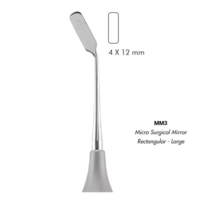 GDC Micro Surgical Rectangular Mirror - 4x12mm (MM3)
