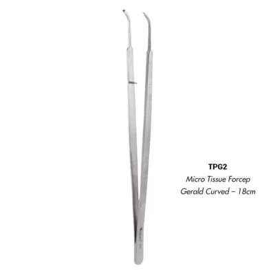 GDC Micro Tissue Forceps Curved 18cm (TPG2)