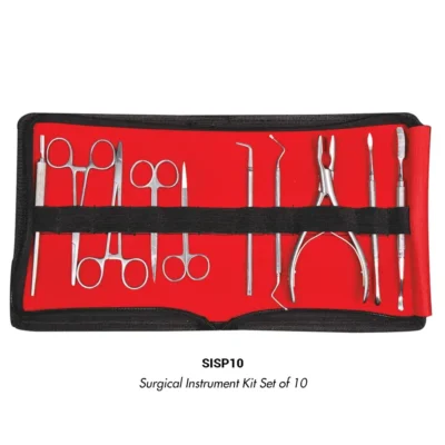 GDC Oral Surgical Instruments Kit In Red Pouch (SISP10)