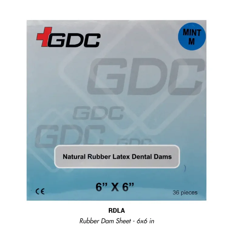 GDC Rubber Dam Sheet Adult - 6x6 in (RDLA)