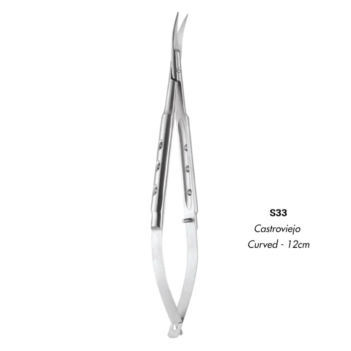 GDC Scissors Castroviejo Curved - 12cm (S33)