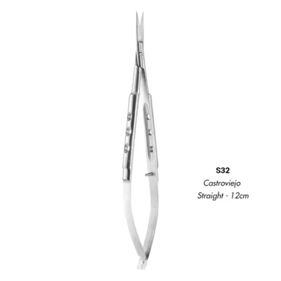 GDC Scissors Castroviejo Straight - 12cm (S32)