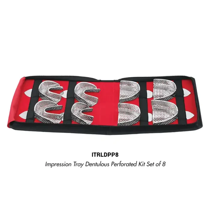 GDC Impression Tray Dentulous Perforated Kit Set of 8 (ITRLDPP8)