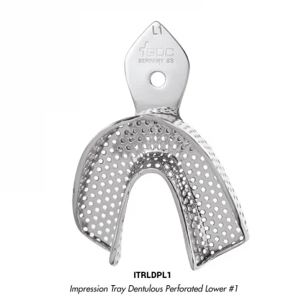 GDC Impression Tray Dentulous Perforated Lower #1 (ITRLDPL1)