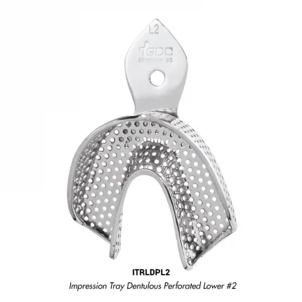 GDC Impression Tray Dentulous Perforated Lower #2 (ITRLDPL2)