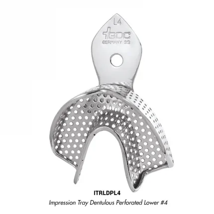 GDC Impression Tray Dentulous Perforated Lower #4 (ITRLDPL4)