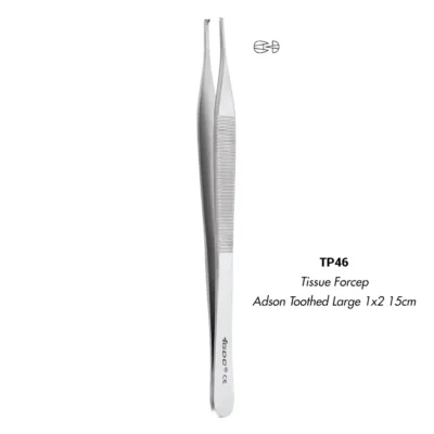 GDC Tissue Forcep Adson Toothed Large 15cm (TP46)