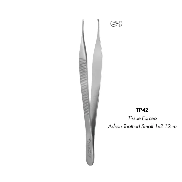 GDC Tissue Forceps Adson Toothed Small 12cm (TP42)