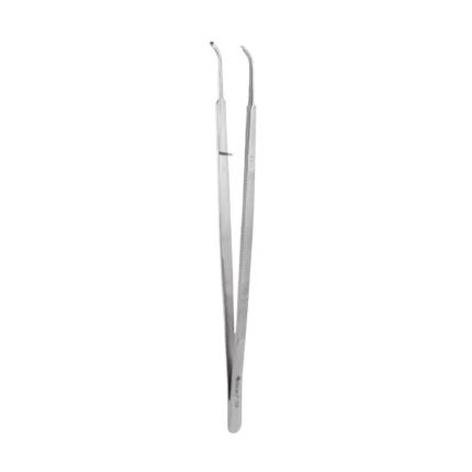 GDC Micro Tissue Forceps Gerald 1x2 Curved 18Cm (TPG4)