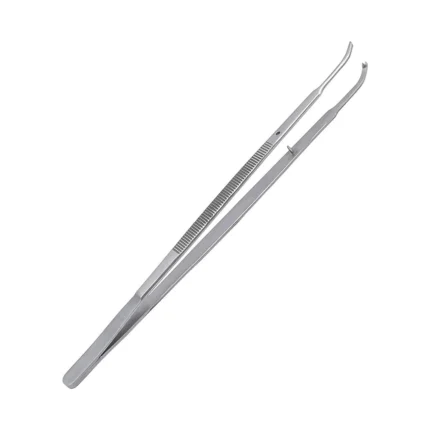 GDC Micro Tissue Forceps Gerald 1x2 Curved 18Cm (TPG4)