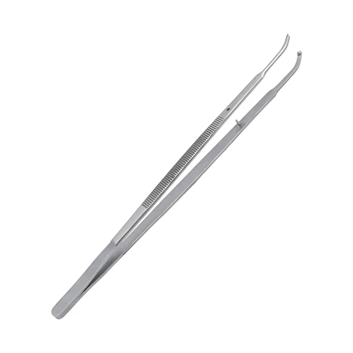 GDC Micro Tissue Forceps Gerald 1x2 Curved 18Cm (TPG4)