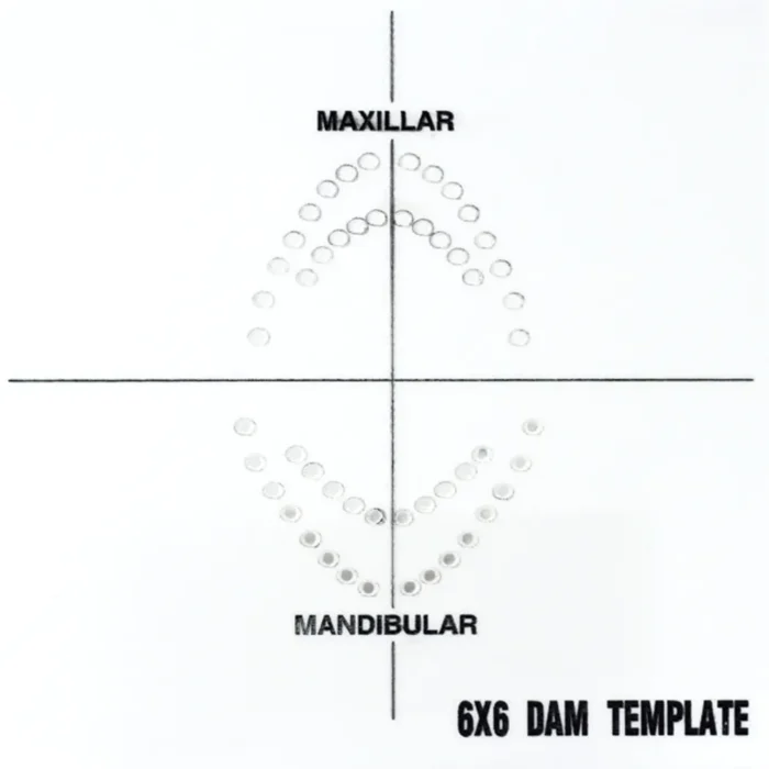 GDC Rubber Dam Template 6x6 Inch (RDT)-1