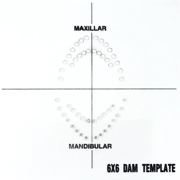 GDC Rubber Dam Template 6x6 Inch (RDT)-1