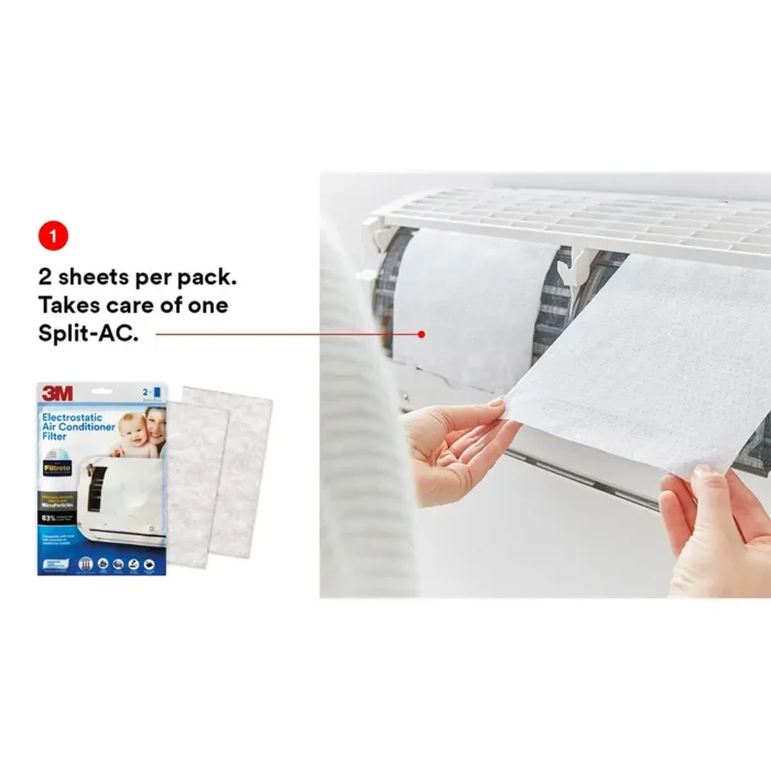 3M Electrostatic Air Conditioner Filter Pack of 2 How to Apply