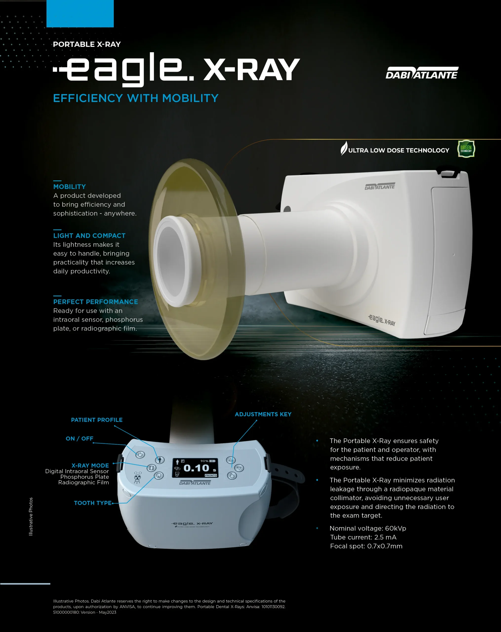 Dabi Atlante Portable Dental X-Ray - Eagle X-Ray - Details