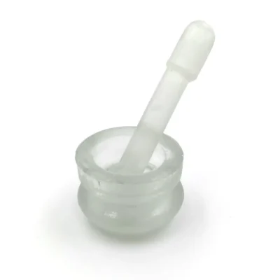 Mortar pestle glass