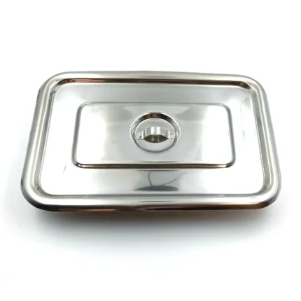 Classic SS Instrument Tray with Lid 11" x 7" - Image 4