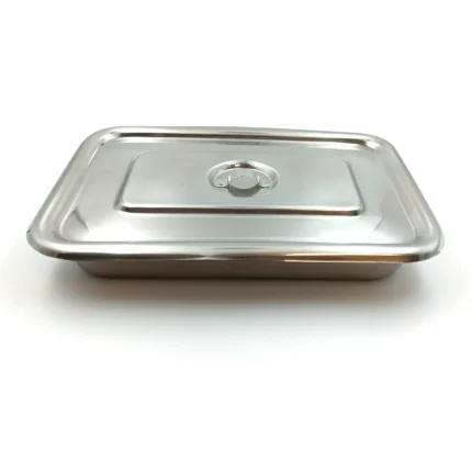 Classic SS Instrument Tray with Lid 11" x 7" - Image 3