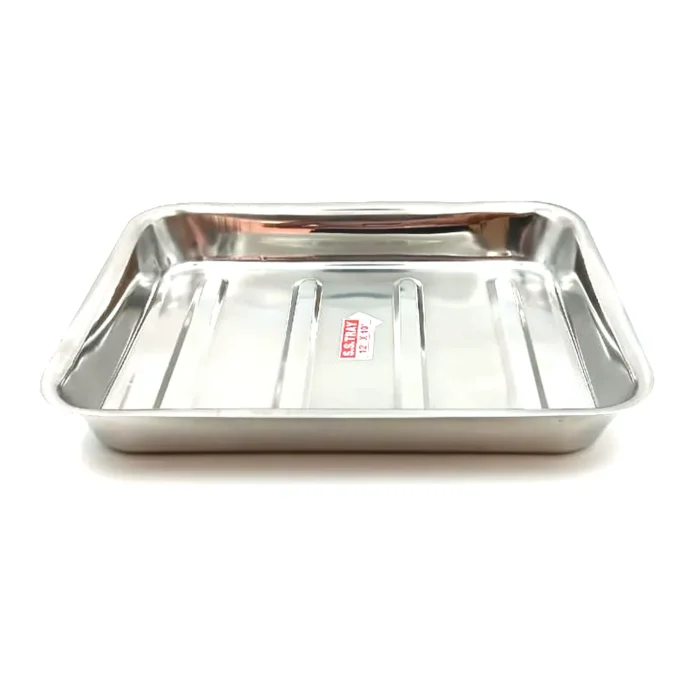 Classic SS Instrument Tray with Lid 12" x 10" - Image 2