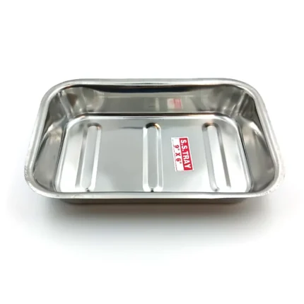 Classic SS Instrument Tray with Lid 9" x 6" - Image 2