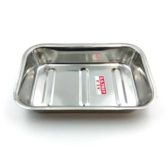 Classic SS Instrument Tray with Lid 9" x 6" - Image 2