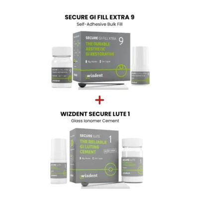 Wizdent Secure GI Fill Extra 9 GIC + Secure Lute 1 (Combo)