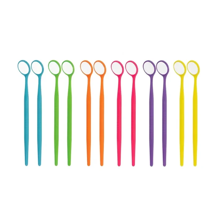 Zirc Crystal HD Thin Grip Mouth Mirror (Pack of 12)